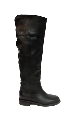 STIVALE ALTO AL GINOCCHIO IN PELLE NERO